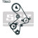 Pompe à eau + kit de courroie de distribution VKMC 91003 SKF, Vignette 2