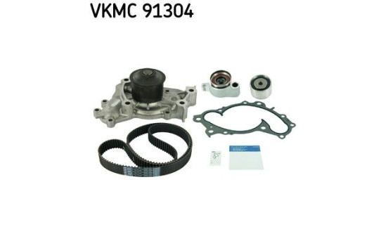 Pompe à eau + kit de courroie de distribution VKMC 91304 SKF