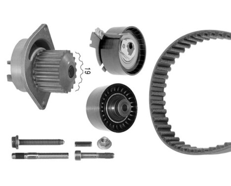 Pompe à eau + kit de courroie de distribution WASSERPUMPEN-SET Bosch