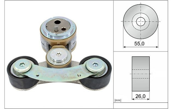 ACCESSOIRE GALET VL 534082610 Ina