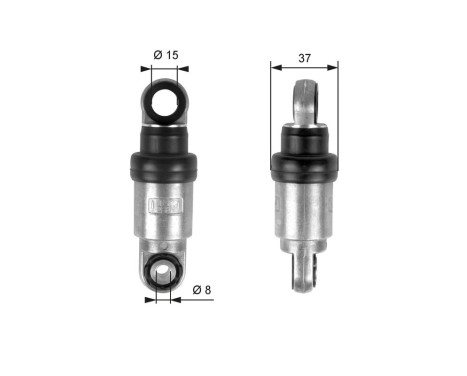 Amortisseur de vibrations, courroie trapézoïdale à nervures DriveAlign® T39097 Gates