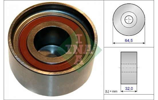 Poulie renvoi/transmission, courroie de distribution 532067510 Ina