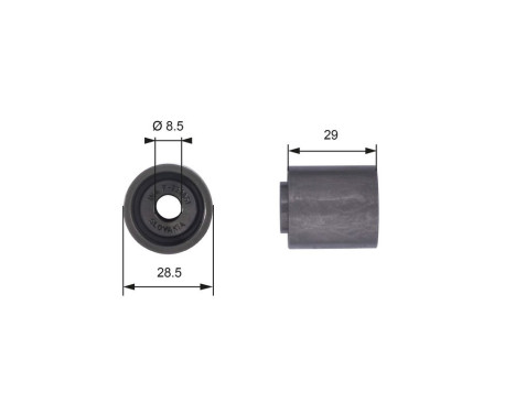 Poulie renvoi/transmission, courroie de distribution PowerGrip® T42045 Gates