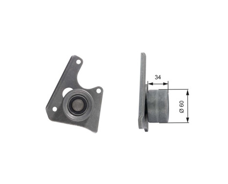 Poulie renvoi/transmission, courroie de distribution PowerGrip® T42069 Gates