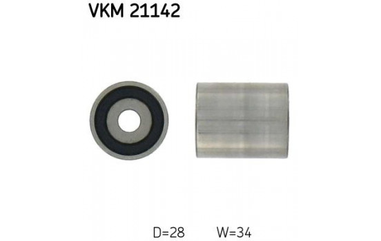 Poulie renvoi/transmission, courroie de distribution VKM 21142 SKF