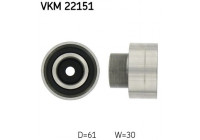 Poulie renvoi/transmission, courroie de distribution VKM 22151 SKF