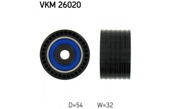 Poulie renvoi/transmission, courroie de distribution VKM 26020 SKF