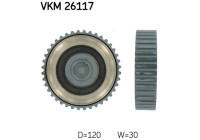 Poulie renvoi/transmission, courroie de distribution VKM 26117 SKF
