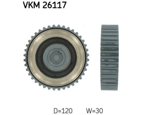 Poulie renvoi/transmission, courroie de distribution VKM 26117 SKF