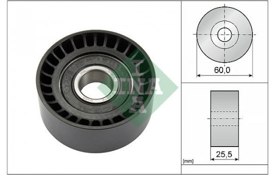 Poulie renvoi/transmission, courroie trapézoïdale à nervures 532024310 Ina