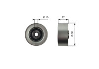 Poulie renvoi/transmission, courroie trapézoïdale à nervures DriveAlign® T36392 Gates