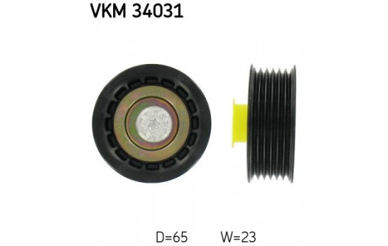 Poulie renvoi/transmission, courroie trapézoïdale à nervures VKM 34031 SKF