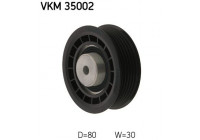 Poulie renvoi/transmission, courroie trapézoïdale à nervures VKM 35002 SKF