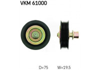 Poulie renvoi/transmission, courroie trapézoïdale à nervures VKM 61000 SKF