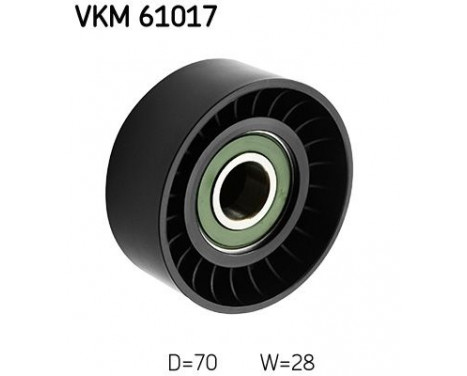 Poulie renvoi/transmission, courroie trapézoïdale à nervures VKM 61017 SKF