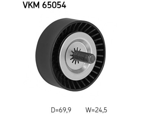 Poulie renvoi/transmission, courroie trapézoïdale à nervures VKM 65054 SKF