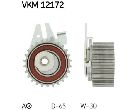 Poulie-tendeur, courroie crantée VKM 12172 SKF