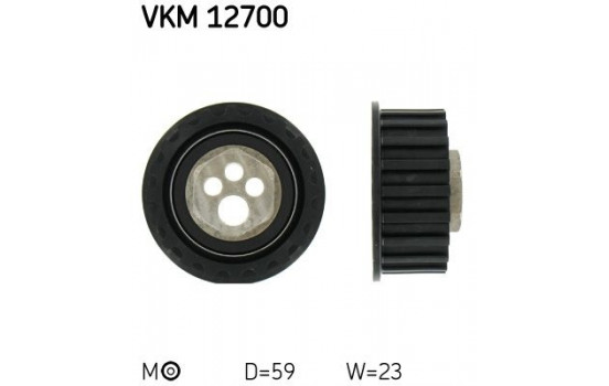 Poulie-tendeur, courroie crantée VKM 12700 SKF