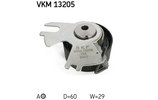 Poulie-tendeur, courroie crantée VKM 13205 SKF, Image 2