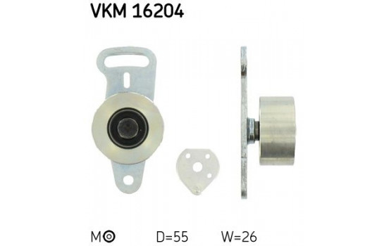 Poulie-tendeur, courroie crantée VKM 16204 SKF