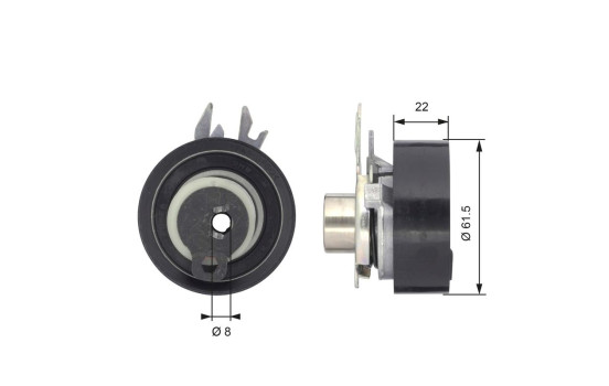 Poulie-tendeur, courroie de distribution PowerGrip® T43046 Gates