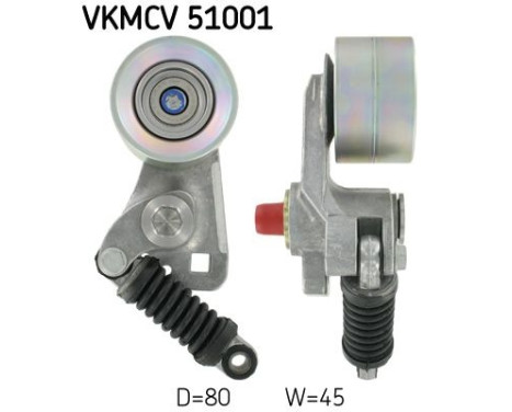 Poulie tendeur, courroie poly trapézoïdale VKMCV 51001 SKF