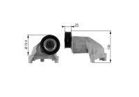 Poulie-tendeur, courroie trapézoïdale à nervures DriveAlign® T38272 Gates
