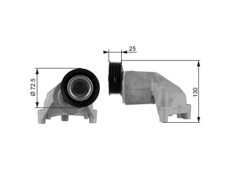 Poulie-tendeur, courroie trapézoïdale à nervures DriveAlign® T38272 Gates