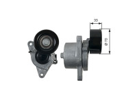 Poulie-tendeur, courroie trapézoïdale à nervures DriveAlign® T39170 Gates