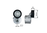 Poulie-tendeur, courroie trapézoïdale à nervures DriveAlign® T39281 Gates
