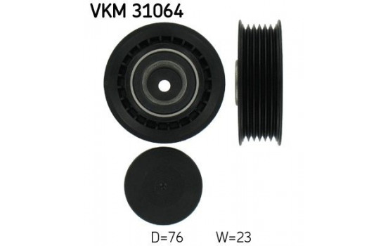 Poulie-tendeur, courroie trapézoïdale à nervures VKM 31064 SKF