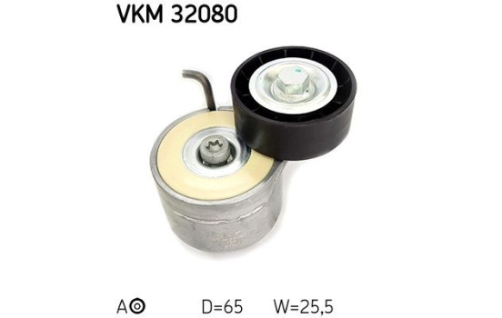 Poulie-tendeur, courroie trapézoïdale à nervures VKM 32080 SKF