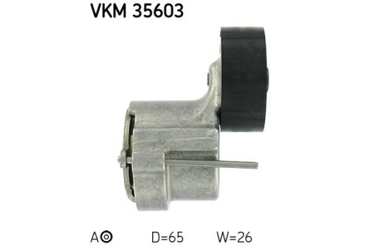 Poulie-tendeur, courroie trapézoïdale à nervures VKM 35603 SKF, Image 3