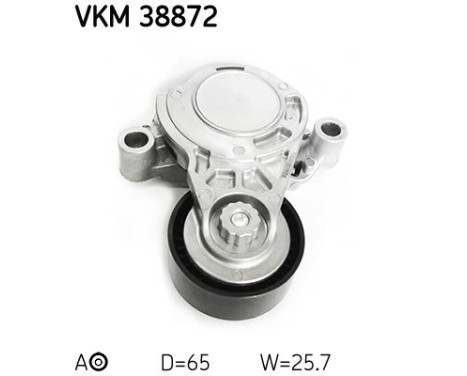 Poulie-tendeur, courroie trapézoïdale à nervures VKM 38872 SKF, Image 2