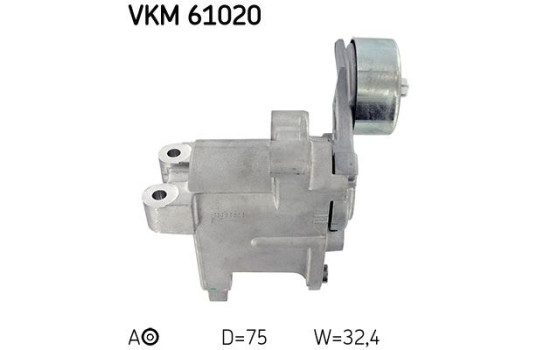 Poulie-tendeur, courroie trapézoïdale à nervures VKM 61020 SKF, Image 3