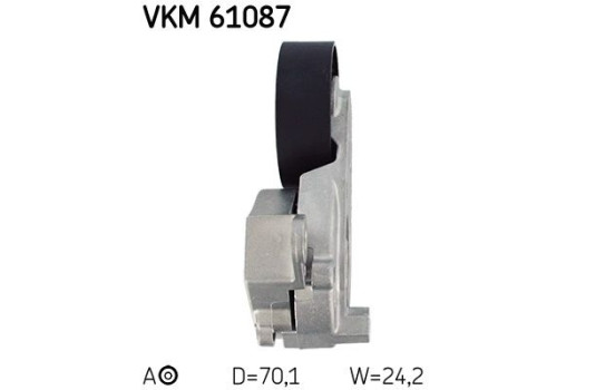 Poulie-tendeur, courroie trapézoïdale à nervures VKM 61087 SKF, Image 3