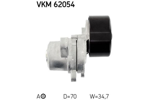 Poulie-tendeur, courroie trapézoïdale à nervures VKM 62054 SKF, Image 3