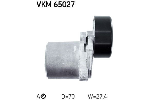 Poulie-tendeur, courroie trapézoïdale à nervures VKM 65027 SKF, Image 3
