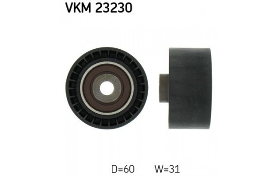 Poulie renvoi/transmission, courroie de distribution VKM 23230 SKF