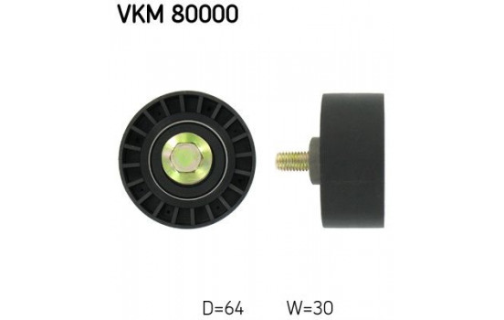 Poulie renvoi/transmission, courroie de distribution VKM 80000 SKF