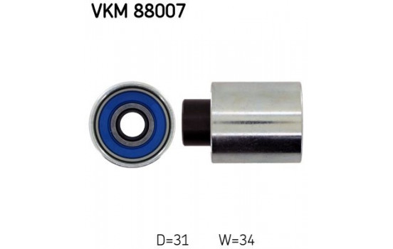 Poulie renvoi/transmission, courroie de distribution VKM 88007 SKF