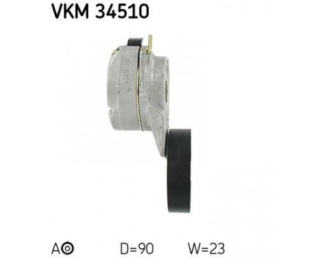 Poulie-tendeur, courroie trapézoïdale à nervures VKM 34510 SKF, Image 3