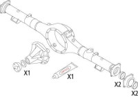 Jeu de joints d'étanchéité, différentiel