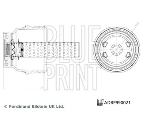 Couvercle, boîtier du filtre à huile Blue Print Solution