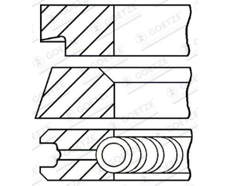 jeu de segments de piston