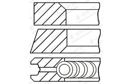 jeu de segments de piston