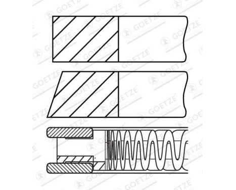 jeu de segments de piston