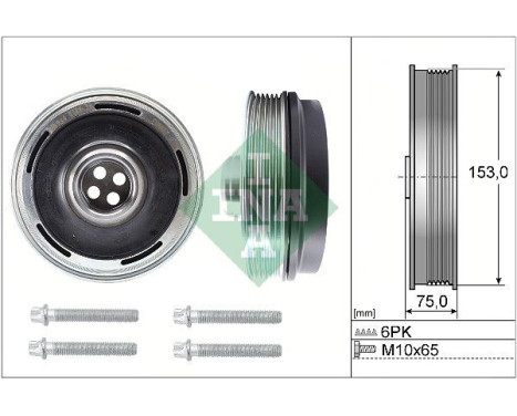 Kit de poulies, vilebrequin