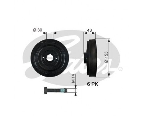 Poulie, vilebrequin DriveAlign®