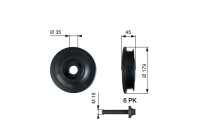 Poulie, vilebrequin DriveAlign®